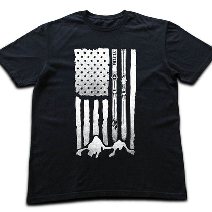 U S Aski Landscape T-shirt - Black