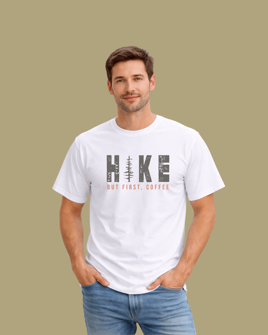 Hike, but first coffee T-shirt