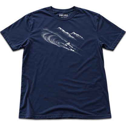 Ski Flow Mountain T-shirt - Navy