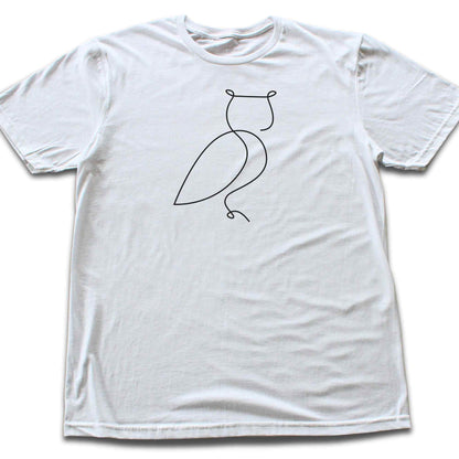 Owl Line Art T-shirt