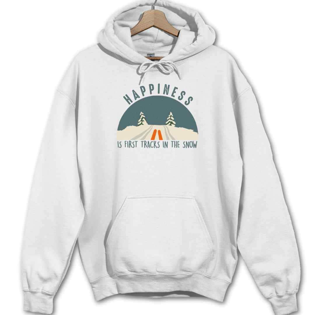 Happiness Is Snow Tracks Hoodie
