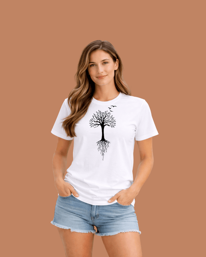 Tree Roots and Birds T-shirt