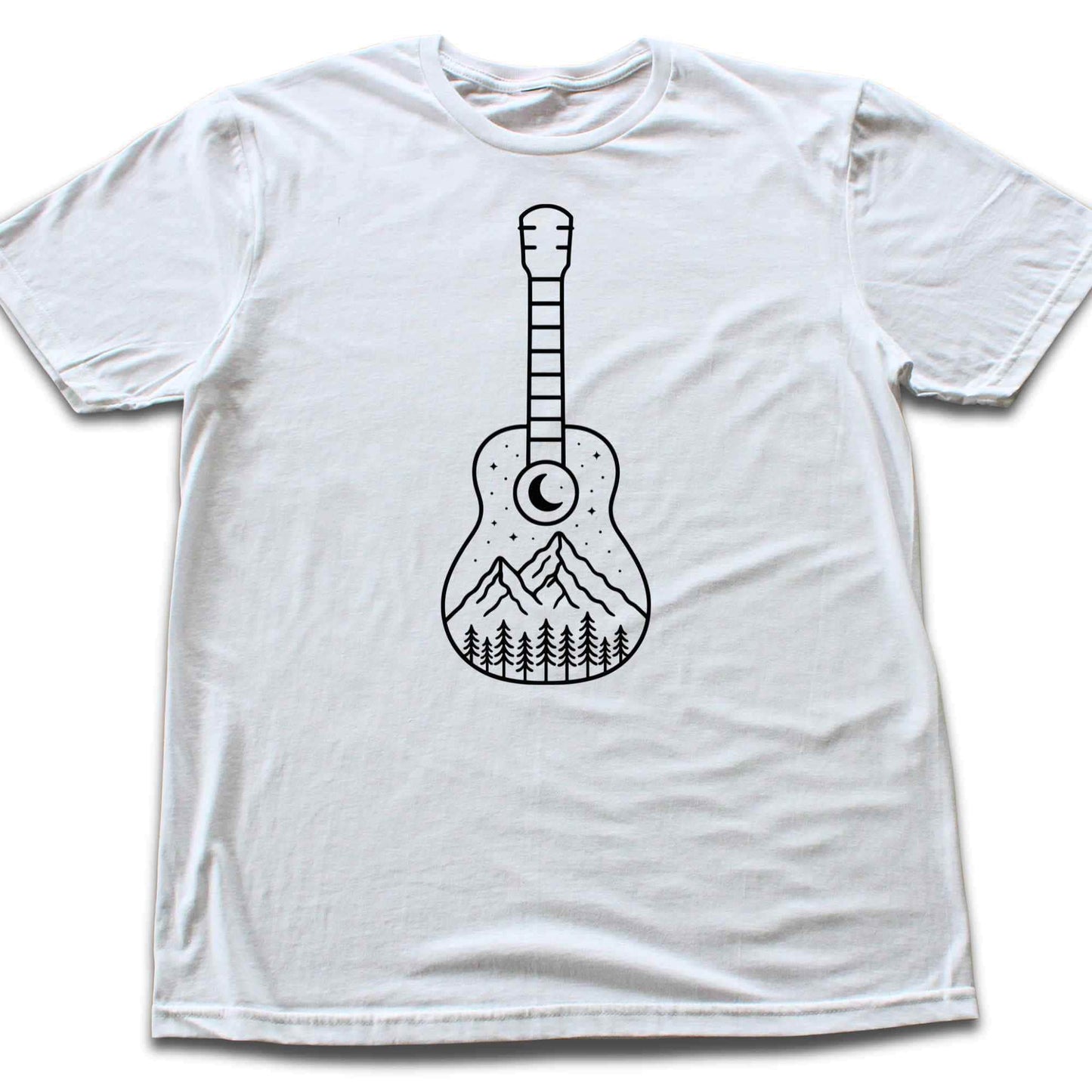 Minimalist Guitar Landscape T-shirt