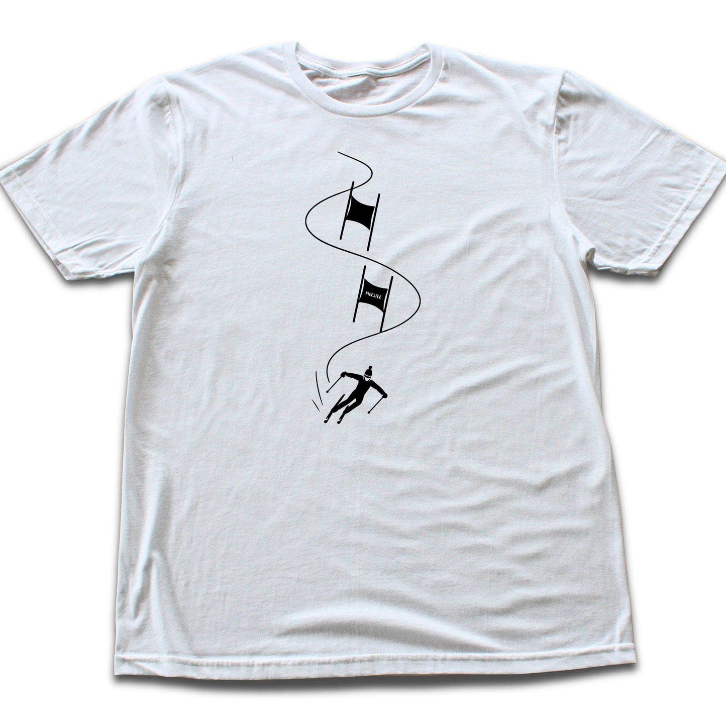 Cartoon Ski Slalom T-shirt