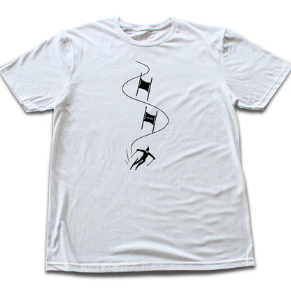 Cartoon Ski Slalom T-shirt
