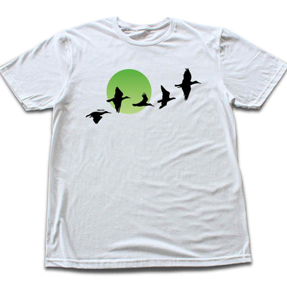 Migratory Birds Green Sun T-shirt