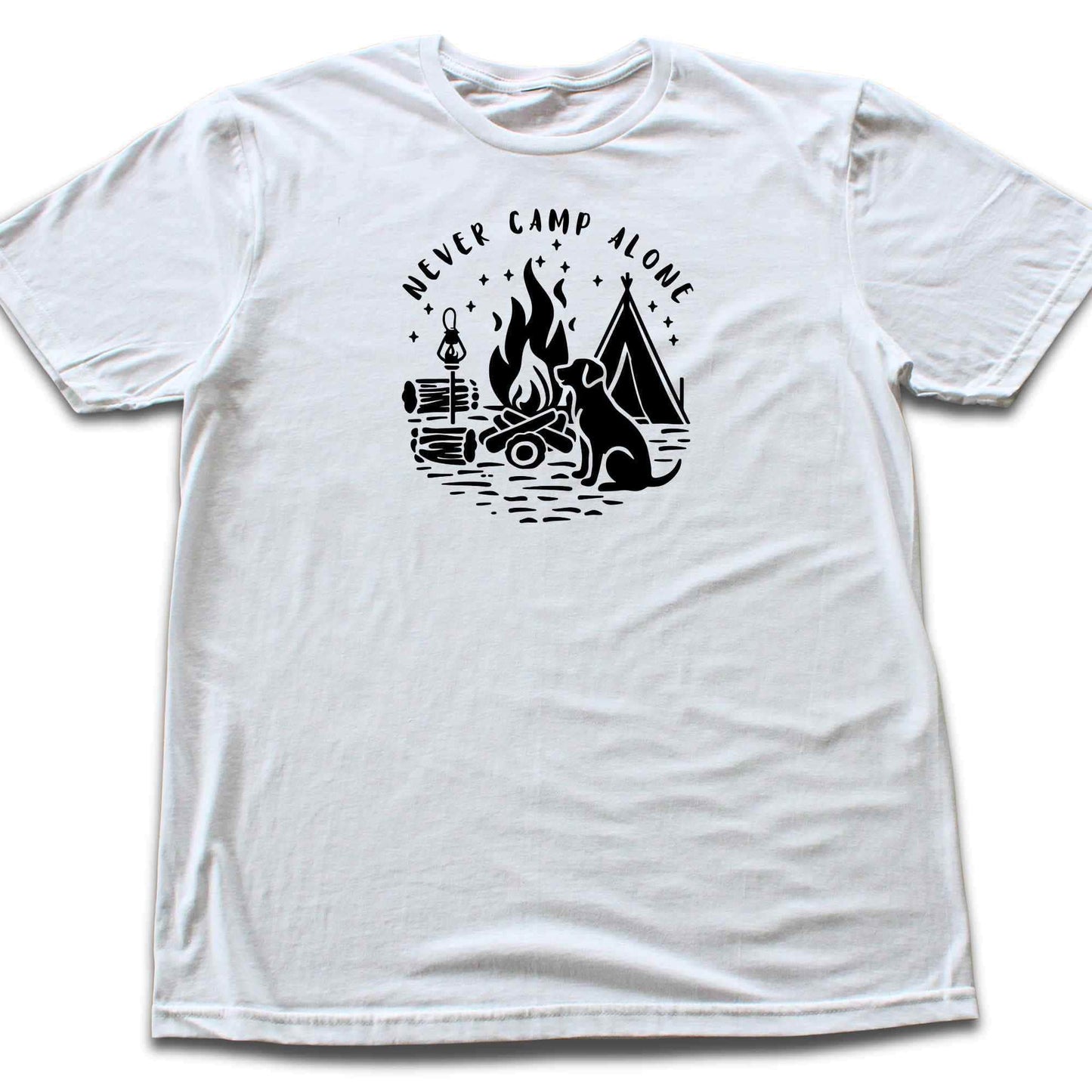 Never Camp Alone Silhouette T-shirt