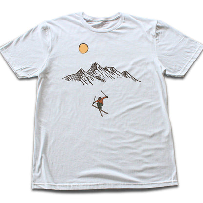 Skier Jump Mountain T-shirt