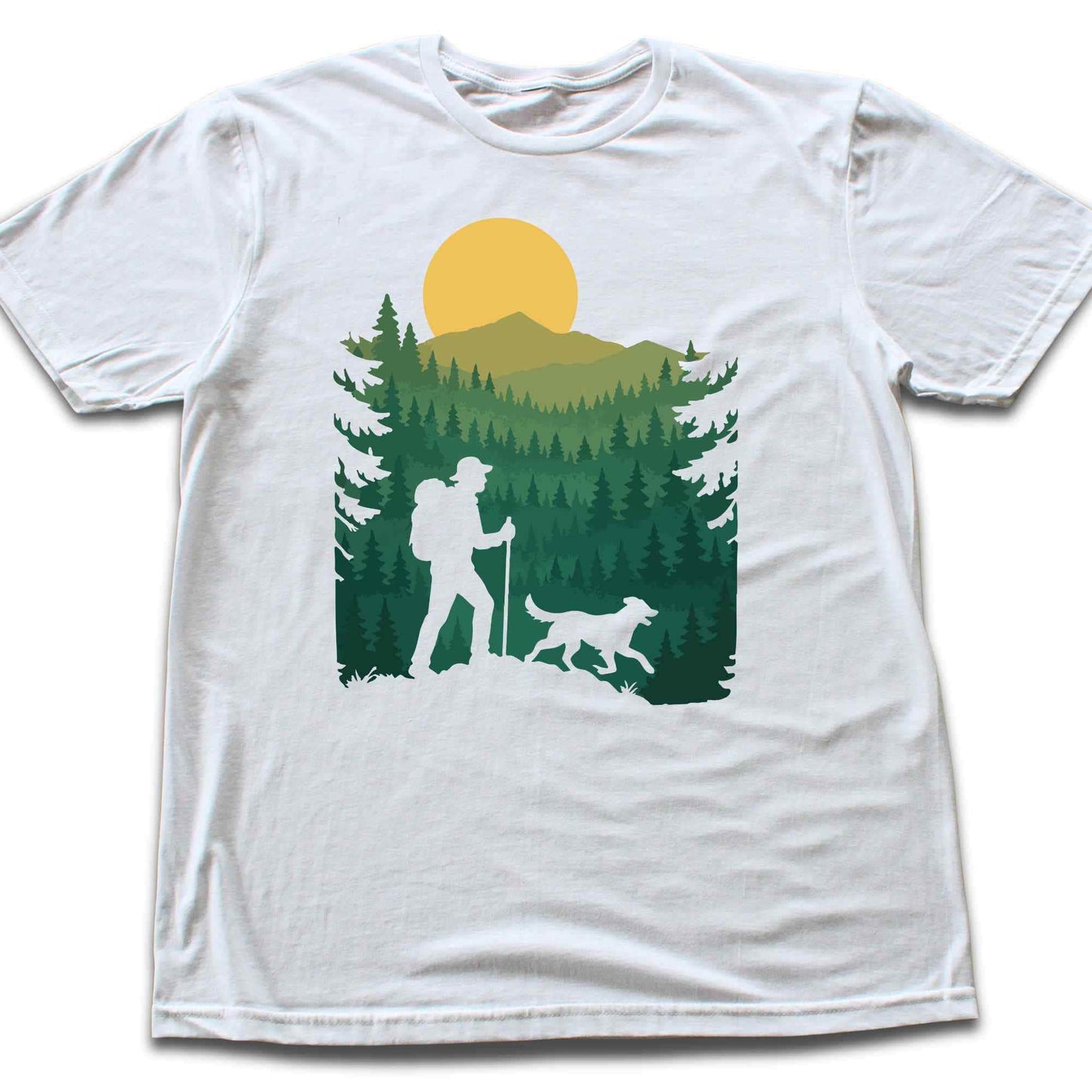 Hiking And Dog Landscape T-shirt