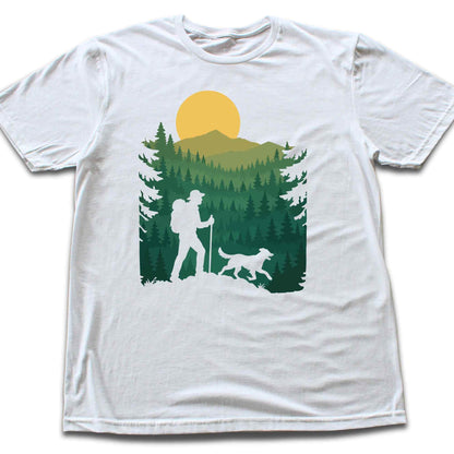 Hiking And Dog Landscape T-shirt