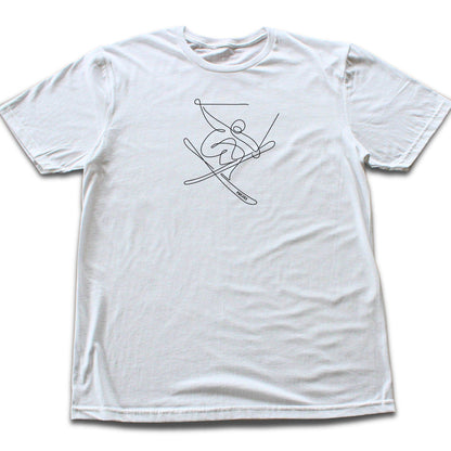 Ski Jump Line Art T-shirt
