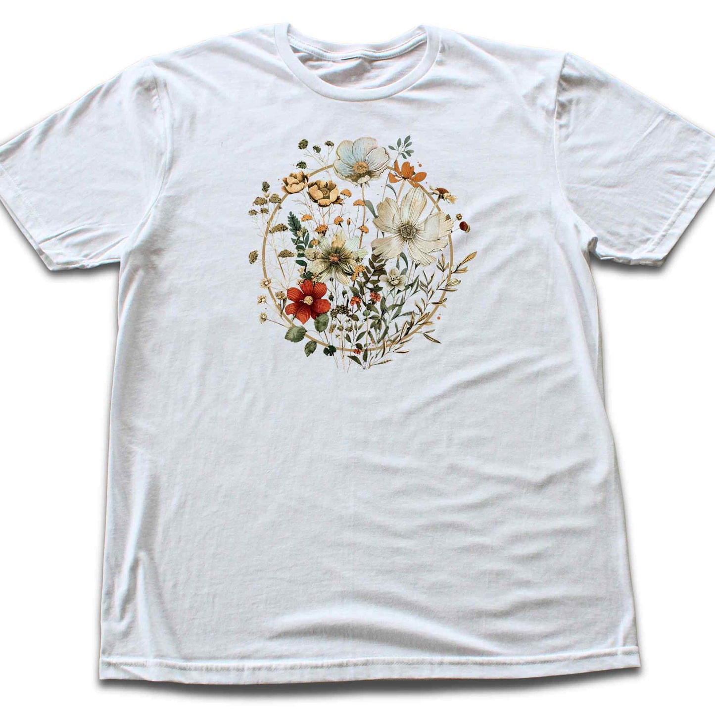 Gold Flowers T-shirt