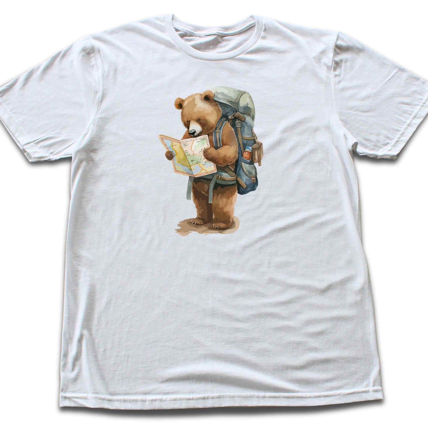 Bear Reading a Map T-shirt