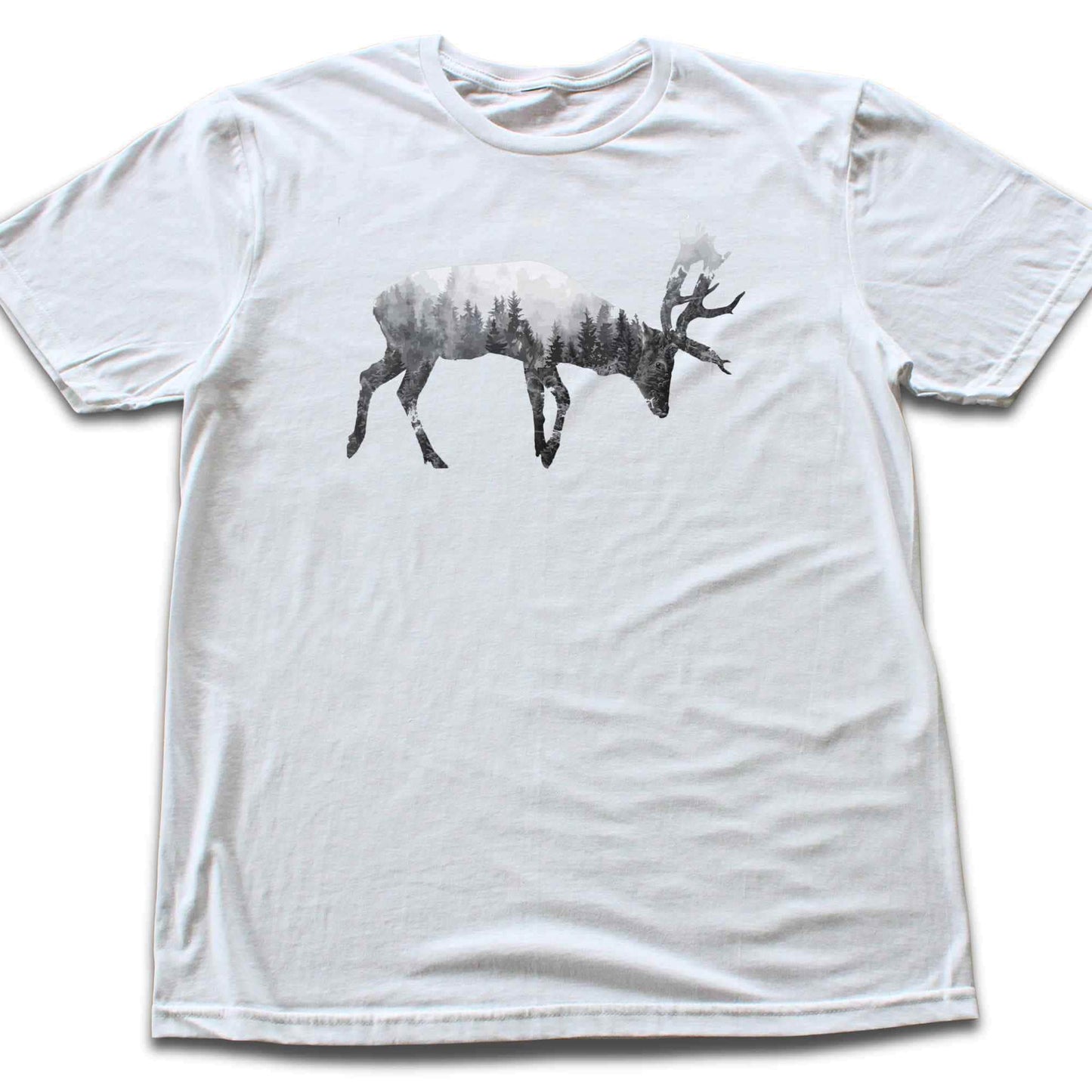 Deer Double Exposure T-shirt
