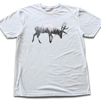 Deer Double Exposure T-shirt