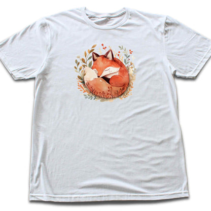 Sleeping Cute Fox Silhouette T-shirt