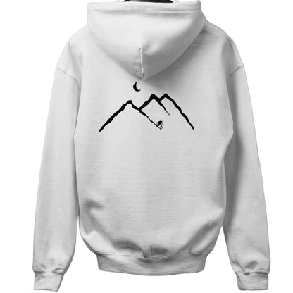 Biking Mountain Path Back-Print Hoodie