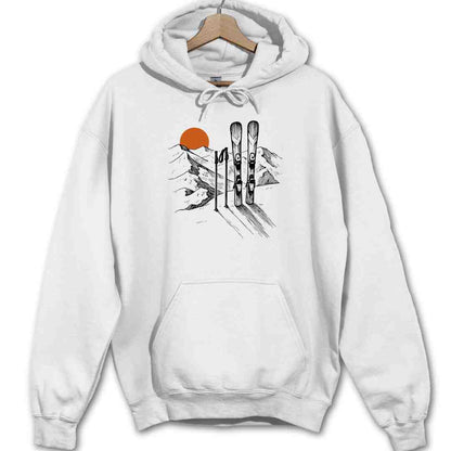 Handrawn Ski Landscape Hoodie