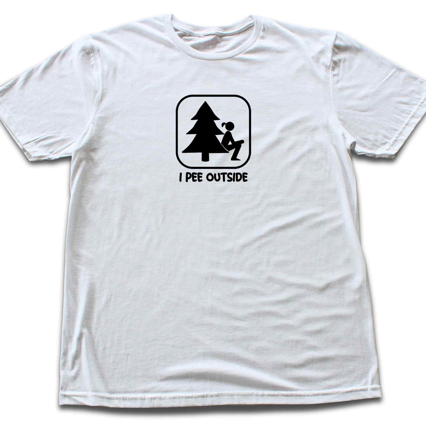 "I Pee Outside, Girls" graphic T-shirt