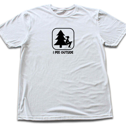 "I Pee Outside, Girls" graphic T-shirt