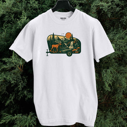 Caravan Deer Landscape T-shirt