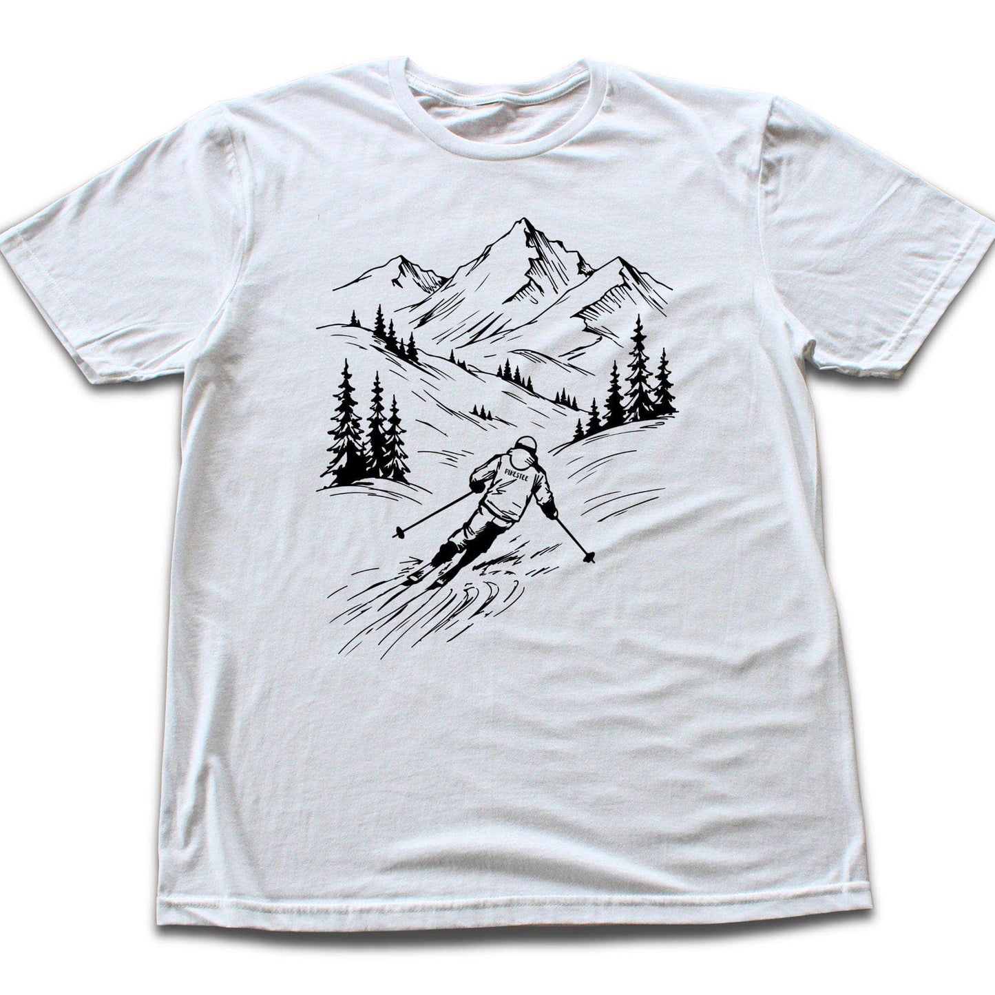 Handdrawn Skier T-shirt