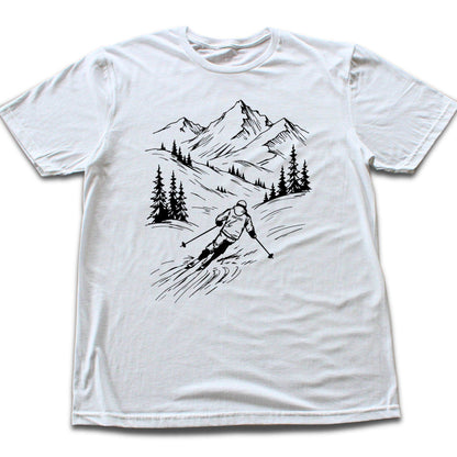 Handdrawn Skier T-shirt