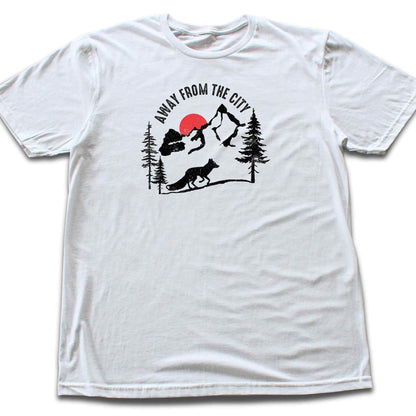 Away From The City Fox T-shirt