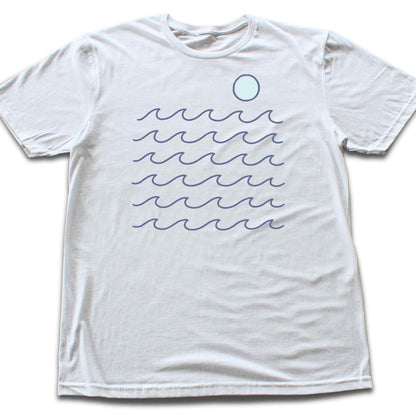 Minimalist Waves and Sun T-shirt