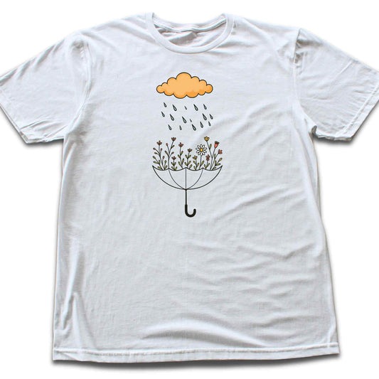 Umbrella Flowers Landscape T-shirt
