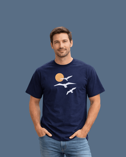 Sea, Birds and Sun T-shirt