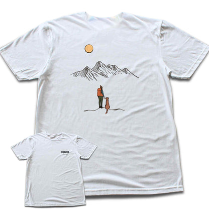 Back Print Hike With The Dog T-shirt