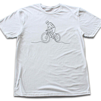 Mountain Bike Line art T-shirt