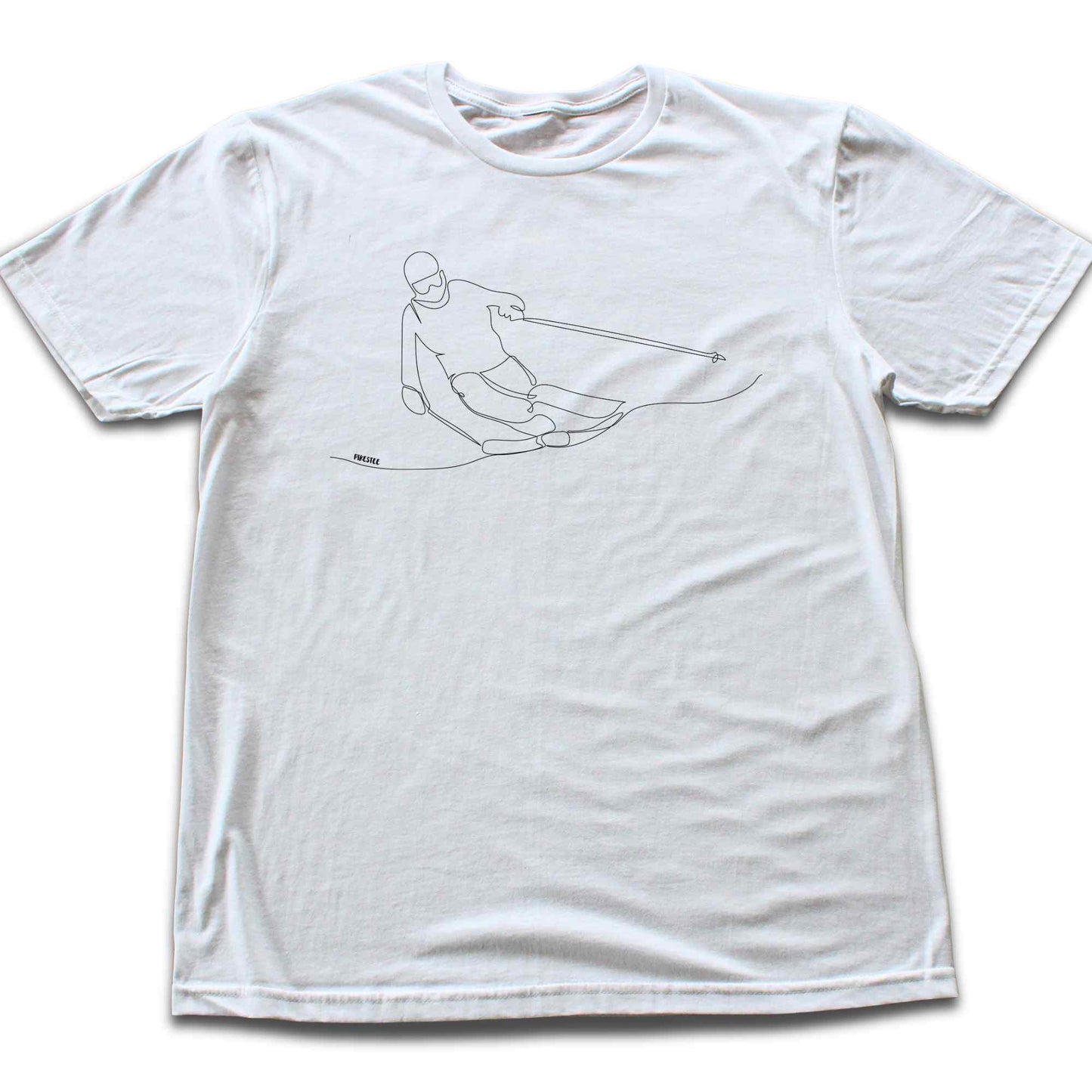 Ski Slide Line Art T-shirt