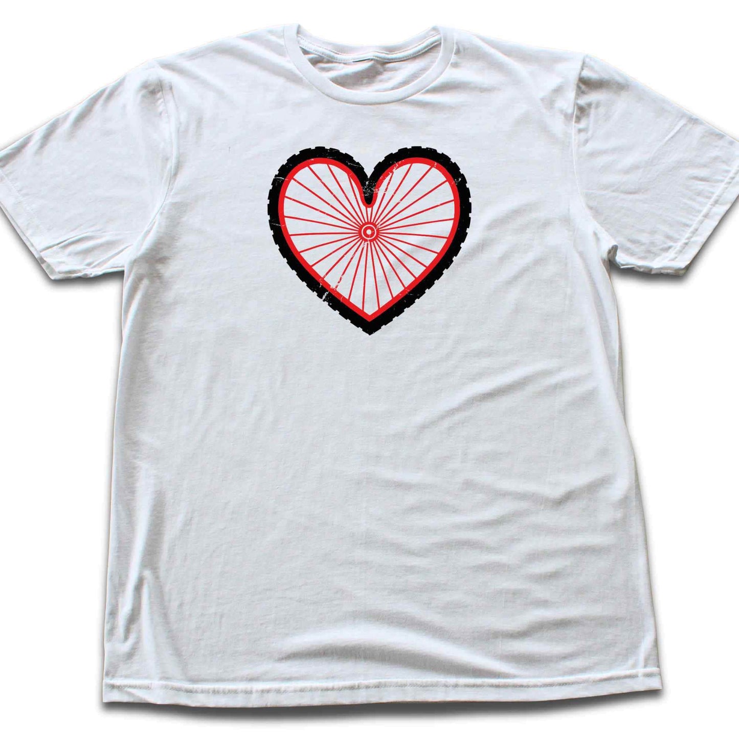 Bike Wheel Heart T-shirt