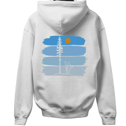 Gradient Best Ski Spot Back-Print Hoodie