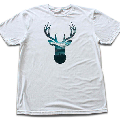 Deer's Blue Landscape T-shirt