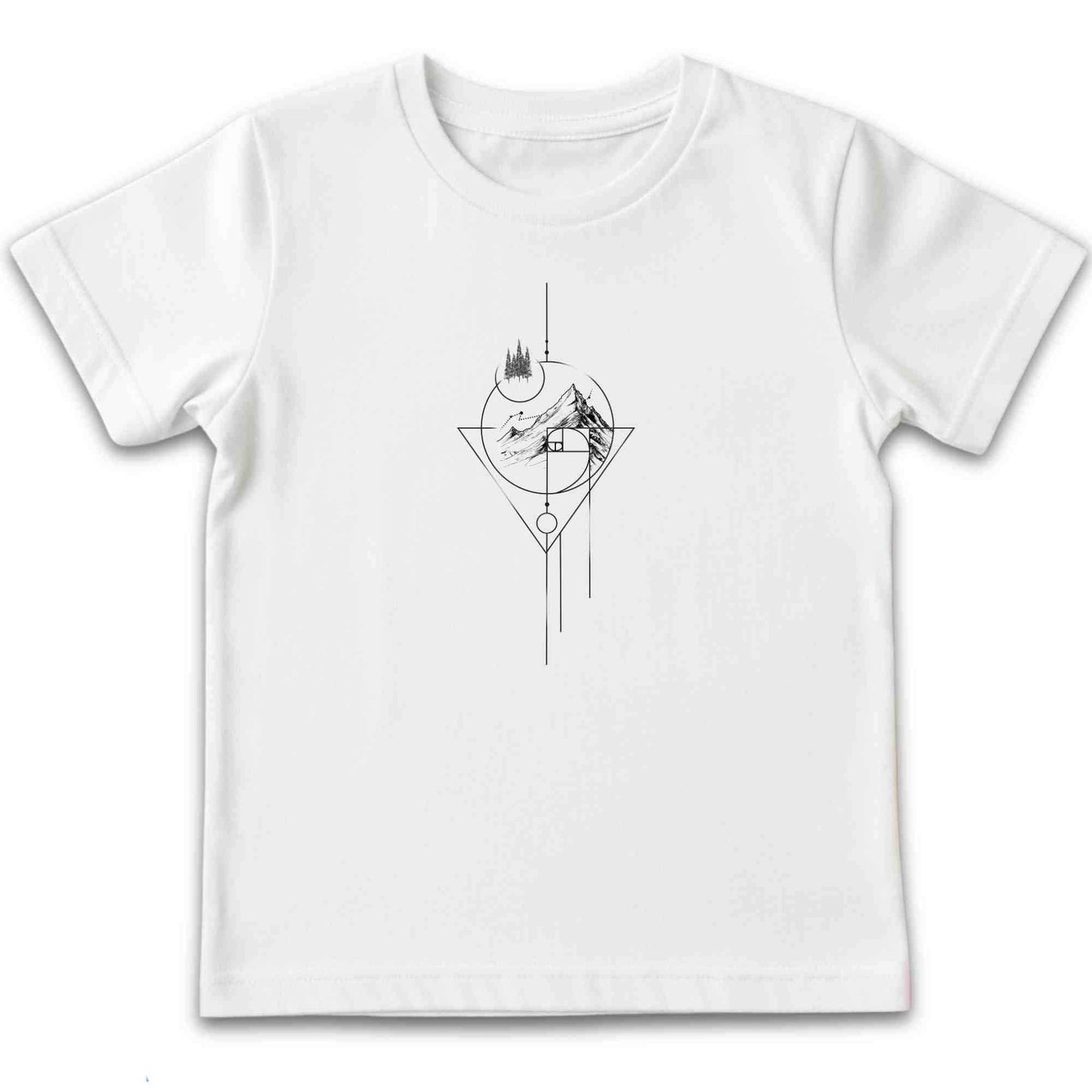 Geometric Art Mountain Kids T-Shirt