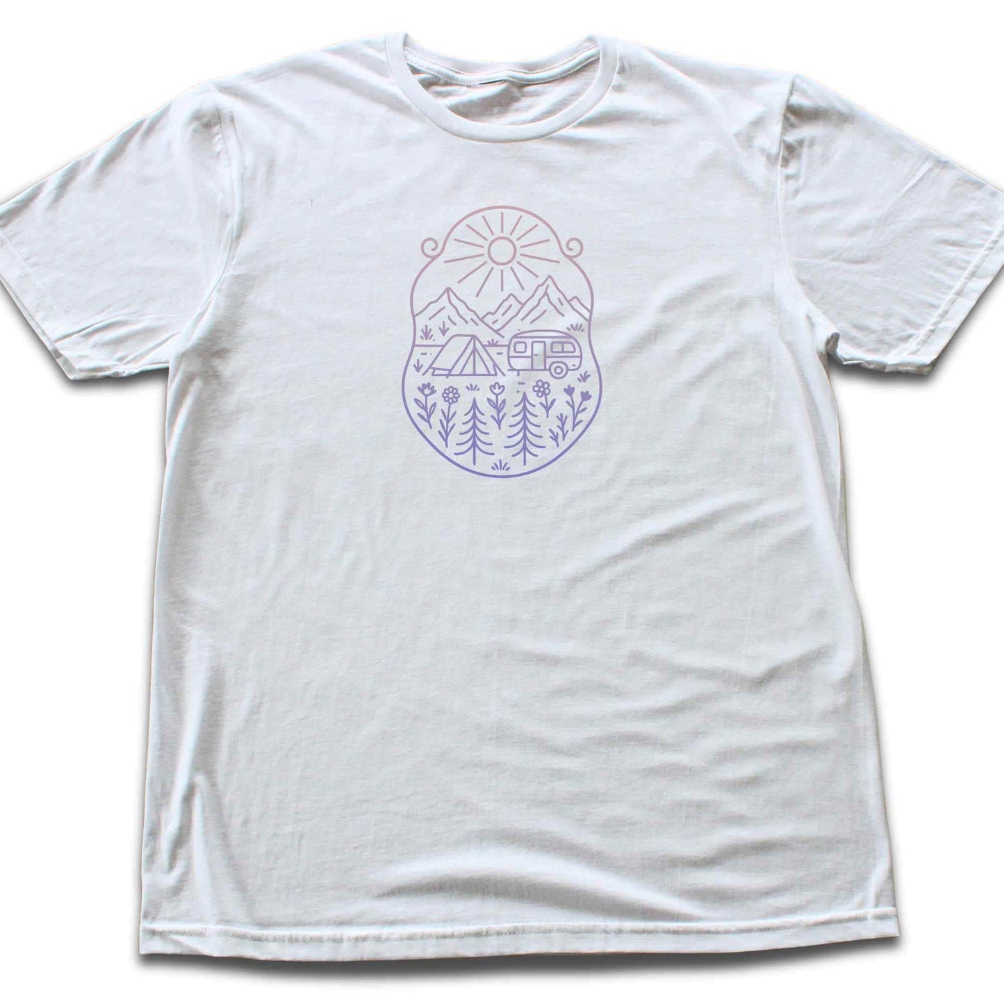 Caravan Window Landscape T-shirt