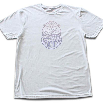 Caravan Window Landscape T-shirt