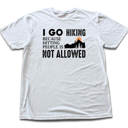 Hitting People Hiking T-shirt