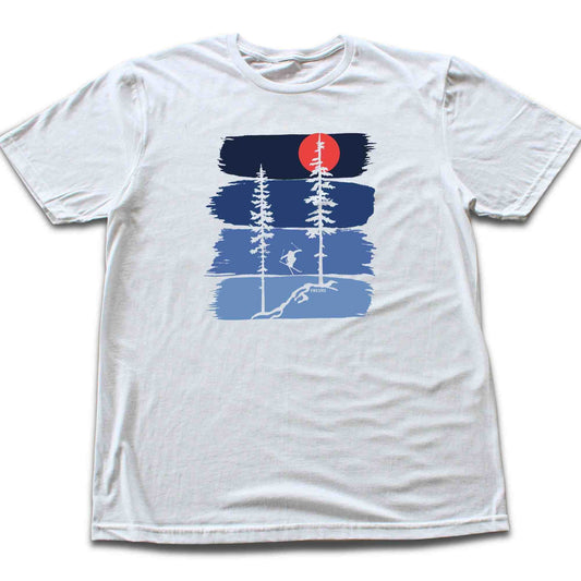 Gradient Ski Jump Trees T-shirt