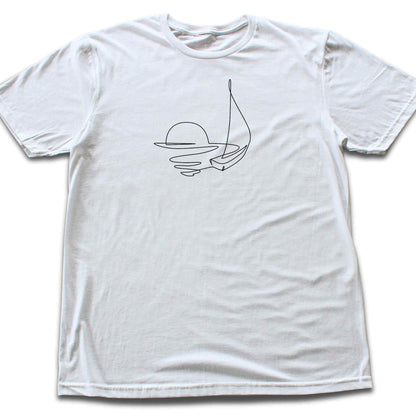 Sea Horizon Line Art T-shirt
