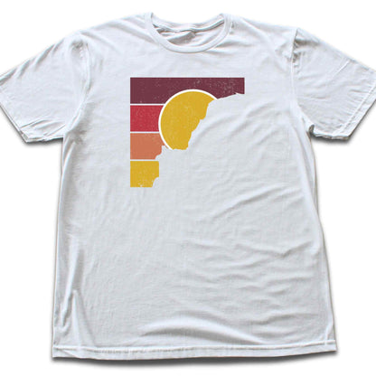 Squared Mountain Sunset T-shirt