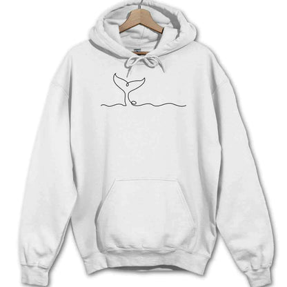 Whale Line Art Hoodie