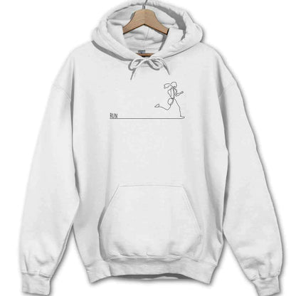 Line Art Running girl Hoodie