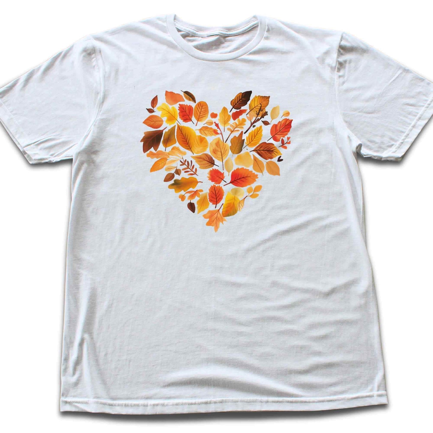 Autumn Leaves Heart T-shirt