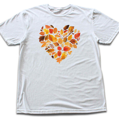 Autumn Leaves Heart T-shirt
