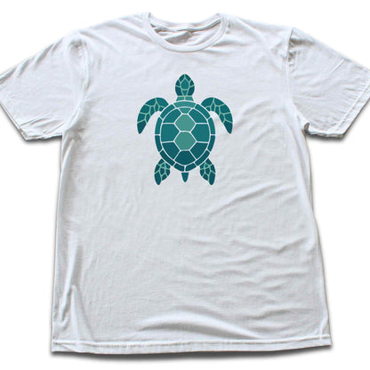Geometric Blue Turtle T-shirt