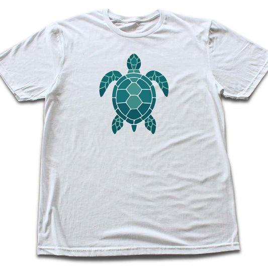 Geometric Blue Turtle T-shirt